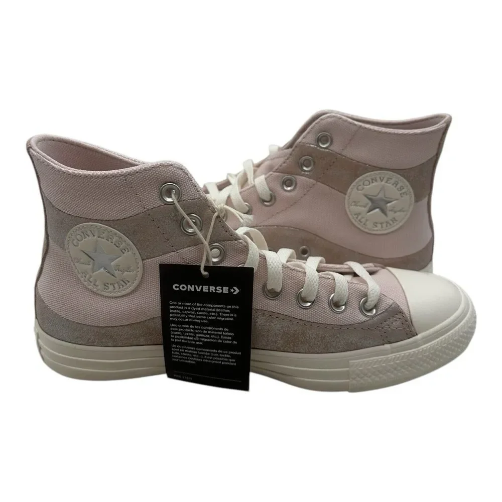 Converse Chuck Taylor All Star Suede Shimmer Shoes Womens Size 8 Blush Hush Pink